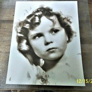 Vintage Shirley Temple Photo 14x11 Inches.